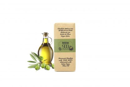 Semilla de olivo y chocolate con aceite de olivo